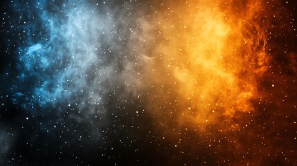 Cosmic nebula, vibrant colors