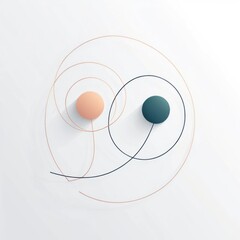 Atom on white background featuring a 3D computer icon design
