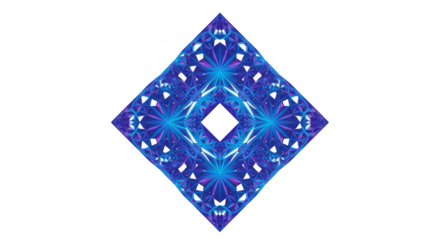 Abstract Geometric Diamond Shape Transparent Background Art Design