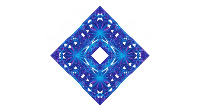 Abstract Geometric Diamond Shape Transparent Background Art Design