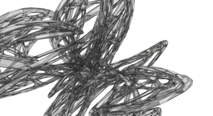 Abstract Transparent Background Design with Scribbled Pattern