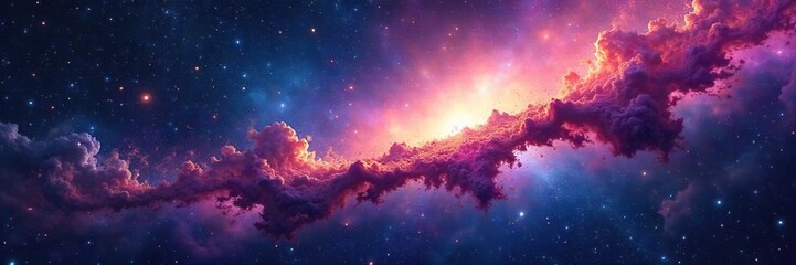Awe-Inspiring Celestial Panorama Vibrant Nebulae, Distant Galaxies, and Cosmic Formations Swirling in the Vastness of Space