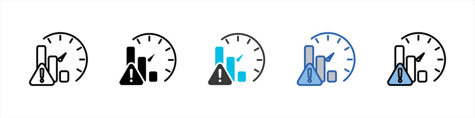 Risk Icon Pack Multistyle Illustration