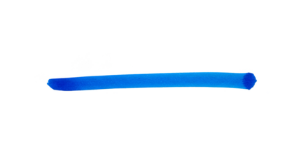 Abstract Watercolor Brush Stroke Blue Paint Design Element Isolated