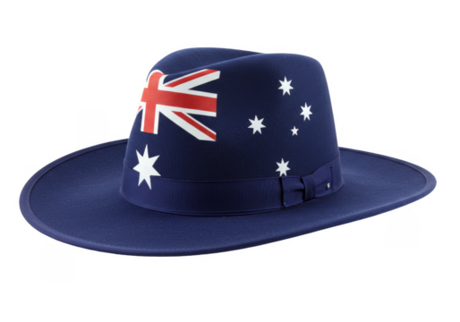 Australian Flag Hat Patriotic Souvenir Blue White Red Transparent Background