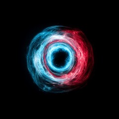 Abstract swirling design with contrasting colors.