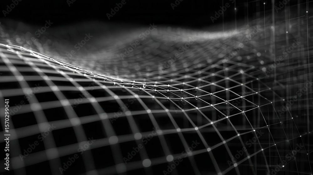 Poster abstract grid pattern design.