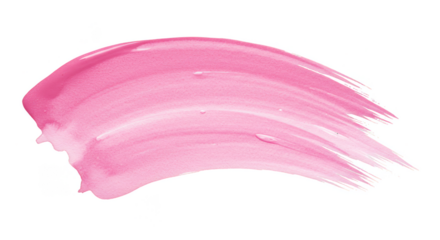 Abstract Pink Watercolor Brush Stroke Paint Stain Transparent Element