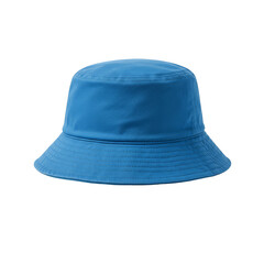 Blue Bucket Hat isolated Fashionable Apparel Headwear Accessory