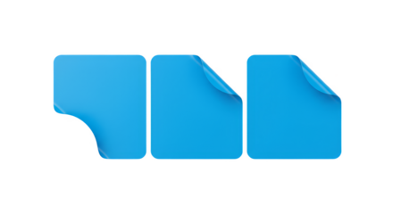 Blue Paper Sheet Curls Illustration Background Notes Message Document