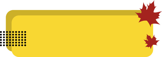 Text Box Banner With Autumn