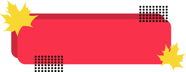 Text Box Banner With Autumn