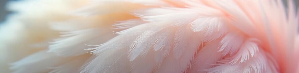 Soft Downy Baby Bird Feathers Close-up Texture and Subtle Colors, Ideal for Springtime Nature Themes