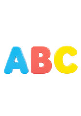 Colorful Alphabet Letters ABC Education Illustration for Kids Design