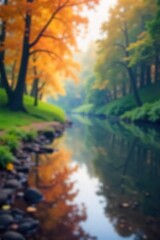 Serene Blurred Nature Scene Tranquil Landscape Perfect for Website Backgrounds, Presentations, and Corporate Wellness Designs