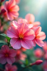 Peaceful White Blossoms Gently Swaying in a Summer Breeze Close-up of Vibrant Petals Evoking Tranquility and Natural Beauty