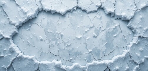 Cracked Ice Surface Texture A Frozen Winter Landscape with Grayish-Blue Hue