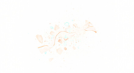 Fototapeta premium Abstract Pastel Splashes of Broken Pieces.