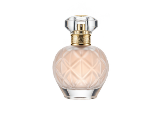 Elegant Transparent Perfume Bottle Luxury Aroma on Transparent