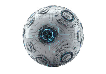 Futuristic Sphere 3D Render Abstract Technology Ball Design