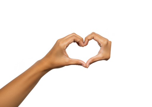 Hand Heart Gesture Illustration Love Symbol Transparent Background