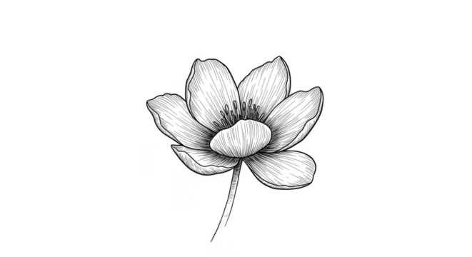 Floral White Blossom Transparent Background Botanical Plant