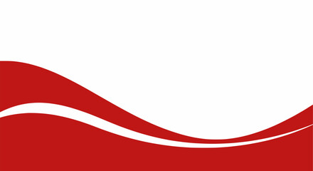 A gracefully curving red and light pink banner wave, providing a gentle and aesthetic decorative element for your layout.