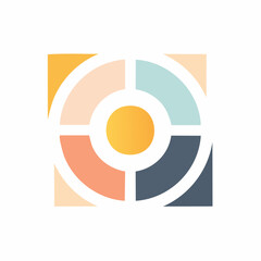 art abstract pastel shape simple flat