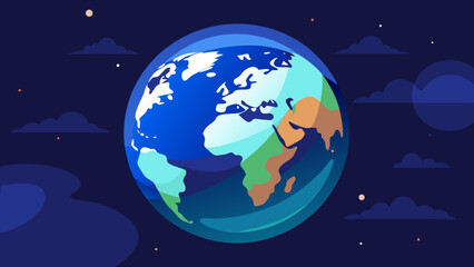 Fototapeta premium planet earth in space