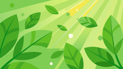 Naklejka premium green leaves background