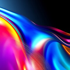 colorful abstract background with reeded glass effect, 3d render	