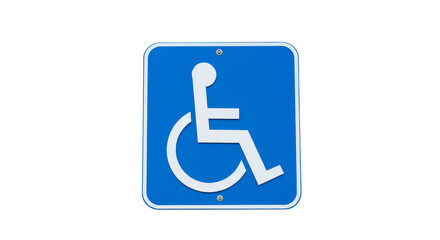 Handicap Accessibility Symbol Blue Sign Isolated Png Transparent