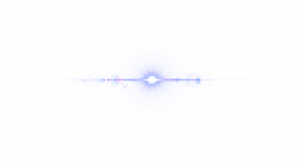 Celestial Light Flare Soft Blue Lens Burst with Glimmering Highlights.