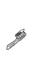 illustration of a tooth brush