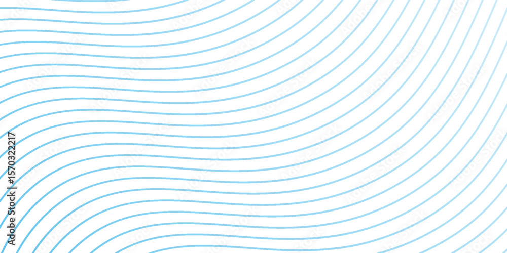 Poster abstract blue wave line background. light blue dynamic dash stripe texture. warped and curved lines 