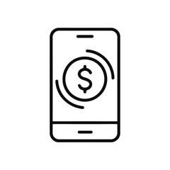 Mobile payment graphic presents an online transaction design, suitable for fintech apps and finance-related company branding.