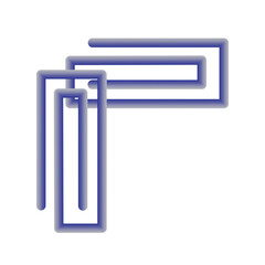 Paperclip icon design template