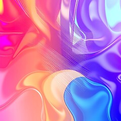 colorful abstract background with reeded glass effect, 3d render	