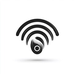 WiFi Symbol with Abstract Eye Icon Concept