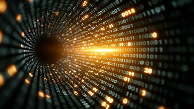 digital data tunnel footage