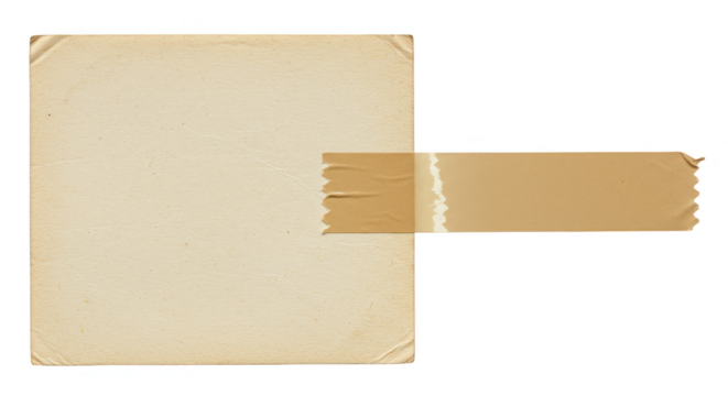 Grunge Paper Card with Adhesive Tape Texture Vintage Background