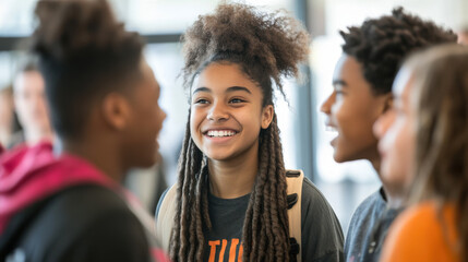 A youth center offering a leadership program, where teens learn to organize events, manage teams, and develop their leadership potential. —ar 16:9 