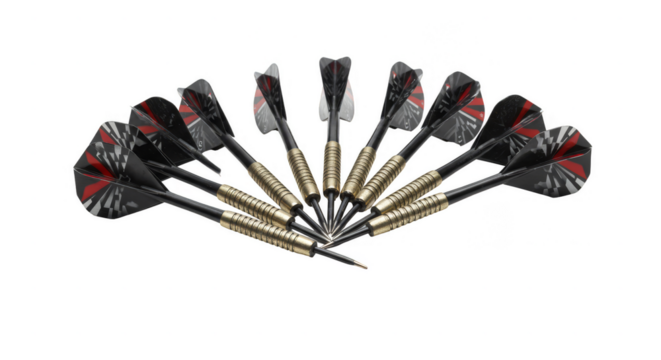 Isolated Darts Group Targeting Game Sport Accuracy Transparent PNG