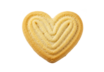 Heart Shaped Cookie Food Sweet Treat Isolated Transparent Background