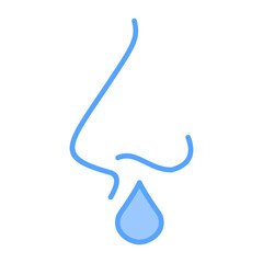 Food Allergy Blue Icon