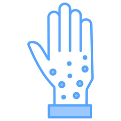 Obraz premium Allergy Blue Icon