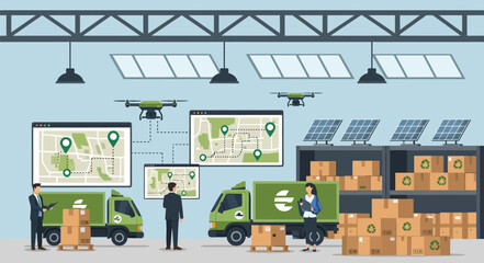 Sustainable Logistics Optimizing Green Supply Chains with Drone Technology