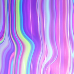 colorful abstract background with reeded glass effect, 3d render	