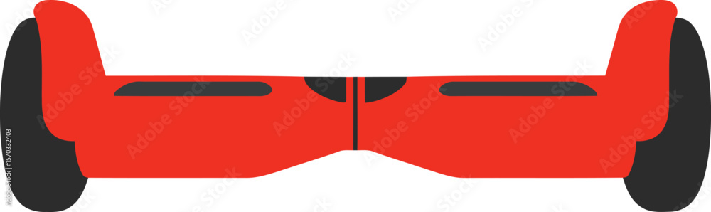 Poster a vibrant illustration of a red video game controller with buttons and a cable.