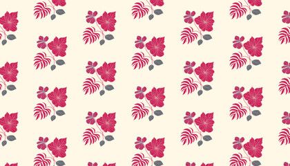 seamless floral pattern in botanical sketch style for modern textile and women wear designs

